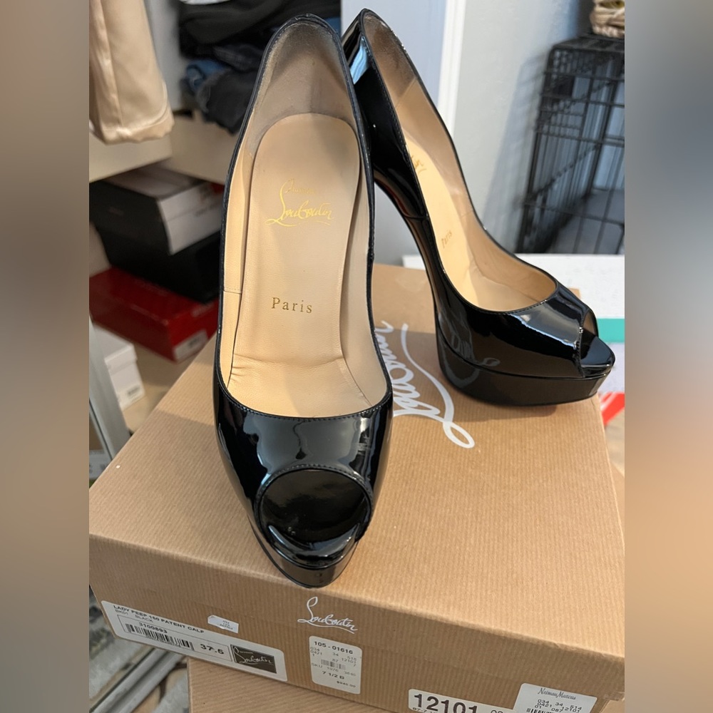 Christian Louboutin Lady Peep 150 Patent Calf